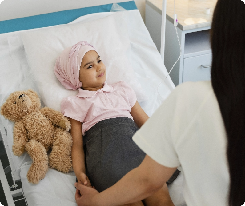 Treatment of Childhood cancer specifically aimed at parents